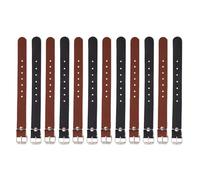 ABOOFAN 12 Piezas Correas Ajustables para Cesta de Bicicleta Correas de PU con Hebillas para Fijación Segura Manillar Compatibles con Bicicletas Infantiles y Modelos Variados Instalación