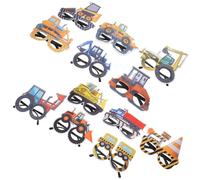 ABOOFAN 12 Piezas gafas para decoraciones de fiesta de ingeniería vasos de plastico para decoracion de fiestas fiesta de vehículos de ingeniería anteojos divertidos el plastico