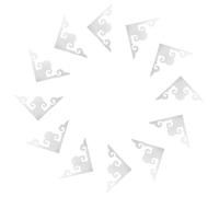 ABOOFAN 12 Piezas Pegatinas Espejo Acrílico Autoadhesivas Esquinas Decorativas para Pared Sala de Estar Resistentes y Fáciles de Instalar Compatibles con Estilos Modernos y Clásicos