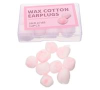 ABOOFAN 12 Piezas Tapones de Oído de Cera para Reducción de Ruido para Dormir Conciertos y Protección Ajustables y Reutilizables