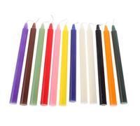 ABOOFAN 12 Piezas Velas De Colores Largas Cónicas para Cena Sin Aroma De para Velas Rituales Colores Casamento y Decoración De Eventos