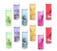 ABOOFAN 12 Velas Románticas de Gelatina Aroma a Océano para Decoración en Bodas y Cenas, Quemado Limpio y Diseño Compacto para Familias y Amigos