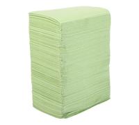 ABOOFAN 125 Unidades Baberos Dentales Desechables para Pacientes y Clientes, Tapete de Manicura de Papel Peritoneal Verde para Spa y Salón de Uñas, Ligero y Profesional