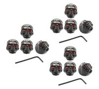 ABOOFAN 12piezas Perillas De Control De Volumen y Tono De Cabeza De Calavera Para Guitarra Eléctrica Con Llave Allen Accesorio De Metal Duradero y Único Para Personalizar Tu Instrumento
