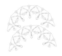 ABOOFAN 12piezas Soportes Triangulares De Acrílico Conectores para Vitrinas Fijación para Joyeros Fácil De Instalar