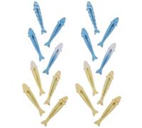 ABOOFAN 16 Piezas Central De Pelo De Pescado Barretas Laterales De Aleación Clips De Aleación Para El Cabello Horquilla De Boca De Pescado Pinza Para El Cabello Aleay Snap Barrettes