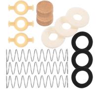 ABOOFAN 1juego de Reparación con Guía de Válvulas Arandelas de Fieltro y Topes de Corcho Accesorios Esenciales para Profesional de Instrumentos Musicales