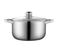 ABOOFAN 1Pieza Olla de Sopa Inoxidable con Tapa de Potente y Práctica para Cocinas de Inducción Gran Capacidad y Resistencia Altas