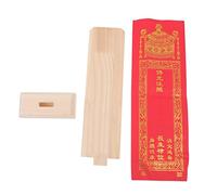 ABOOFAN 1pieza Tableta Ancestral De Madera Sólida Base Para Halloween Decoración Memoria Temporal Accesorio Estable y Duradero Para Escritorio