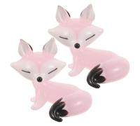 ABOOFAN 2 Estatuas, Lindas, Artísticas, para Exhibir sobre Mesa, Coleccionables, De Animales, De Vidrio, para Reuniones, Únicas, Rosa, Festivas, para Oficina, Espacio De Trabajo, Hogar,