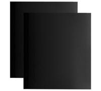 ABOOFAN 2 Ideales Hornear de Calor Resistentes al para Alfombrillas Fibra de Vidrio Negras, Reutilizables Aptas y para Lavavajillas para Barbacoa y Horno Doméstico
