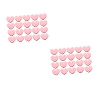 ABOOFAN 2 Juegos Clip De Amor Rosa Bolsitas Cazador De Focas Clip De Papel Abrazaderas para Bolsas De Bocadillos Verter Corazones Compacto Decoración De Polivinilo 20 Piezas * 2