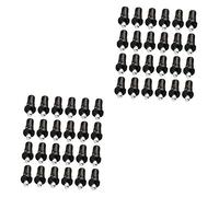 ABOOFAN 2 Juegos Eje Central De Resorte Cuerpo Flor En El Ojal Orquillas Pasador Persiana De Piezas De Plástico Perno De Obturador Telescópico De Hierro El Plastico Black 40 Uds * 2