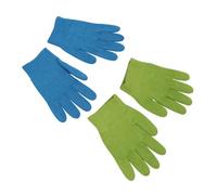 ABOOFAN 2 pares Guantes de Gel Hidratantes para Manos Elásticos y Cómodos Verde y Azul Cuidado Intensivo para Piel Seca y Agrietada Uso Spa y Manicura
