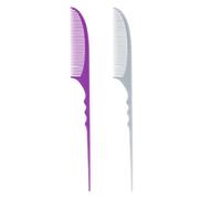 ABOOFAN 2 Peines de Fibra de Carbono para Mujer Mango Cómodo y Diseño para Peinados Variados, Adecuado para Uso Diario y Salón de Belleza, Pack de 2 Piezas