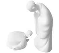 ABOOFAN 2 Piezas Adornos rituales de Buda Adorno de de Escritorio Decoración del hogar decoración Jardin decoración jardín decoración del salón de té Estatua pequeña Porcelana Blanca