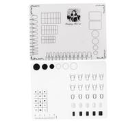 ABOOFAN 2 piezas Almohadilla de Silicona para Manicura Flexibles para Arte de Uñas Tapetes de Práctica y Coloración Plegables y Antideslizantes para Protección de Mesa