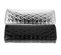 ABOOFAN 2 Piezas Almohadilla para Manicura de PU Cuero Cojín Ergonómico para Descanso de Mano y para Arte de Uñas Salón y Hogar Almohadilla para Mesa de Manicura