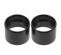 ABOOFAN 2 Piezas Anillo de Enchufe para Pantalla de Lámpara, Anillo de Collar para Pantalla de Lámpara de Hierro Negro, Rosca 1-1/2 Pulgadas, para Portalámparas Cerámicos Base Media E26