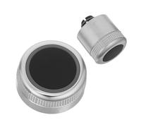 ABOOFAN 2 piezas Anillo Protector para Perilla de Volumen de Radio de Automóvil Decorativa Resistente Fácil Instalación para Interior de Vehículo