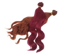 ABOOFAN 2 Piezas Bjd Doll Wigs Curly Milk Silk Fiber Heat-resistant Replacement For DIY Crafting Classroom Projects Puppets And Handmade Dolls