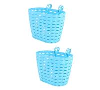 ABOOFAN 2 Piezas Cesta De Bicicleta para Niñas Canasta De Bicicleta para Niñas para Bicicletas Infantiles Scooter Cesta De Almacenamiento De Mimbre Cestas Manillar Pequeña Niño