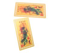 ABOOFAN 2 Piezas Chinese Tai SUI Card Metal Amulet For Protection and Wealth Traditional Feng Shui Home Decor Alloy Auspicious Charm