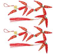 ABOOFAN 2 Piezas Colgante Chino de Buen Augurio, Adorno Rojo de Tela