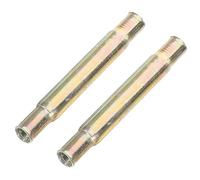 ABOOFAN 2 Piezas Conectores para Cerradura de Puerta de Acero Inoxidable Tubos de Unión con Rosca Interior y Exterior de Accesorios de Seguridad para Manillas de Puertas Exteriores