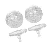 ABOOFAN 2 Piezas Cristal con Soporte Decoración para Fuente de Acuario y Exhibiciones Bolas de Cristal con Accesorios para Manualidades de Fuente Interior
