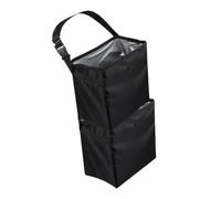 ABOOFAN 2 Piezas Cubo de Basura para Coche Portátil de 8,5 L en Negro | Nailon y Pvc, Uso en Hogar y Actividades al Aire Libre, para Residuos y Objetos Pequeños