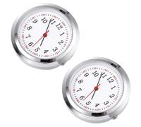 ABOOFAN 2 Piezas de Esfera de Reloj para Enfermería Diseño Conciso y Generoso, Vidrio Transparente E Intuitivo, Accesorio Práctico para Relojes de Bolsillo en Manual DIY Varios Estilos