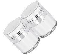 ABOOFAN 2 piezas Dispensadores de Crema Unidades Tarros Airless de Plástico Envases Rellenable para Loción y Cosméticos Bote Bomba Dosificadora Portátil para Hidratante Facial