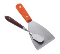 ABOOFAN 2 Piezas Espátula para Impresora Acero Inoxidable con Mango de Madera Reforzado Herramienta Práctica para Extracción de Kit Compatible con Accesorios de Impresión