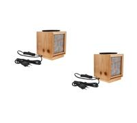 ABOOFAN 2 Piezas lámpara de Cera de Madera lámpara Decorativa lámpara de proyección comedero Inteligente para pájaros Rosario Home Decor decoração casa luz de proyección única Luz de Noche