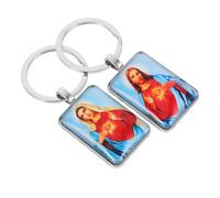 ABOOFAN 2 Piezas Llaveros de Jesús con Mini Álbum y para Confirmación y Bautismo Religioso para Navidad y Fiestas Accesorios de Fe Rojo y Naranja