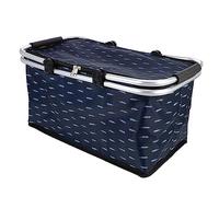 ABOOFAN 2 Piezas nevera portátil neveras portatiles neceser termico portstiles bolsa refrigeradora portátil bolsa más bolsa de almuerzo bolsa hielera sencilla algodón perlado Blue