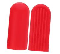 ABOOFAN 2 Piezas para Base de Pata de Cabra de Patinete Eléctrico Fundas de Silicona Antideslizantes para Soporte Lateral Almohadillas Amortiguadoras Rojas para Uso Interior y Exterior