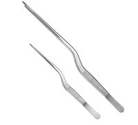 ABOOFAN 2 piezas Pinzas de Acero Inoxidable para Huesos de Pescado y Pinzas de Cocina Profesionales de Precisión Resistentes al Calor para Barbacoa Restaurante y Uso Doméstico