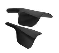 ABOOFAN 2 piezas Protector para Peluquería con Mango contra Laca y Calor para Barbería Cubierta de Mascarilla para Salón Negra Fácil de Limpiar y Usar