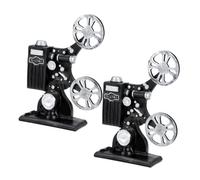 ABOOFAN 2 Piezas Proyector Retro de Resina Decoración Escritorio Colección Vintage para Oficina Hogar Cine