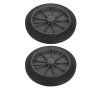 ABOOFAN 2 Piezas Ruedas de Repuesto de Caucho para Cubos de Basura Grandes al Aire Libre, Resistentes y Seguras, Material PU para Áreas de Saneamiento Exterior
