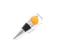 ABOOFAN 2 Piezas Unidades Tapones de Vino con Diseño de Calabaza para Halloween Tapones de Botella Herméticos de Aleación de Zinc para Preservación Fiestas de Acción de Gracias Otoñales