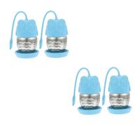 ABOOFAN 2 Series Infusores De De Silicona Accesorios Para Preparar Infusiones Filtro Reutilizable Y De Limpiar Para Hogar Y Oficina 2 Piezas*2