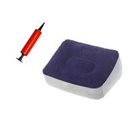ABOOFAN 2 Uds Colchonetas Inflables Flocado Cojín Reposapiés Reposapiés Inflable Para Avión Reposapiés Inflable Para Avión Reposapiés Portátil Reposapiés Taburete Pedal De Viaje Suelo De