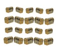 ABOOFAN 20 Cofres Piratas Pequeños: Minicaja De Plástico Vintage Con Forma De Para Halloween, Cumpleaños, Juegos, Fiestas, Decoraciones.