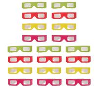 ABOOFAN 20 Gafas 3d de Cartón para Películas Diseño Ligero, Ideales para Videos y Juegos en 3d, Paquete Múltiple para Familia y Amigos