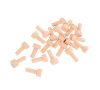 ABOOFAN 20 Piezas Clavos de Madera Maciza Miniatura Cabeza Redonda para Proyectos DIY y Carpintería Ensamblaje de Ruedas de Tren y Muebles sin Pintar Listos para Pintar