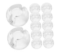 ABOOFAN 20 Piezas Transparent Bead Chain Stopper For Vertical Blinds Roller Shades and Window Coverings Secure Fit and Safety Feature Blind Beaded Chain Accessory