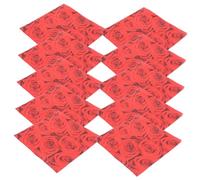 ABOOFAN 20hojas Servilletas Desechables Con Impresión De Rosas Rojas Para Fiesta San Valentín Decoración Absorbentes y Elegantes Accesorios Para Reuniones